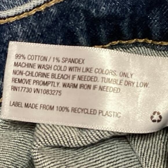 Universal Thread Womens Blue High Rise Tailored Wide Leg Ankle Denim Jeans Sz XS - Picture 6 of 6